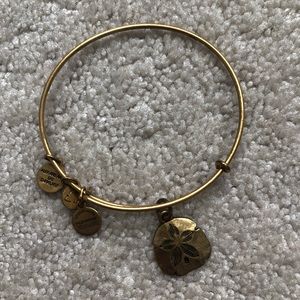 Alex and Ani Gold Sand Dollar Bangle